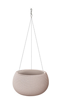  Vaso da fiori Prosperplast 29 cm x 29 x 19 cm diametro 29 cm plastica tonalità marrone e beige