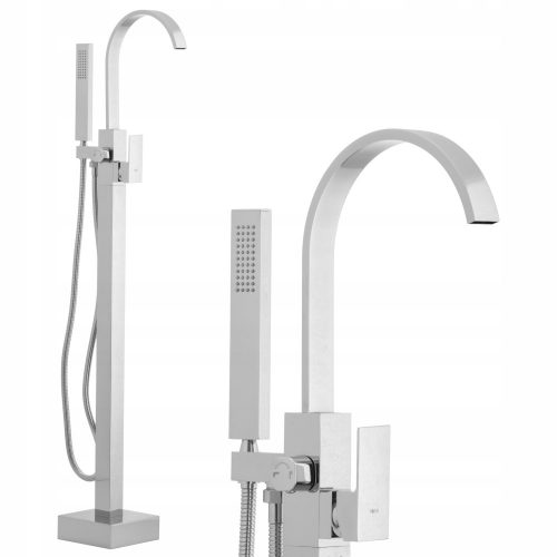 Yoka Home Enzo rubinetto monocomando free standing per vasca e doccia, cromo