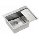 Lavello Quadron Russel a una vasca, acciaio inox