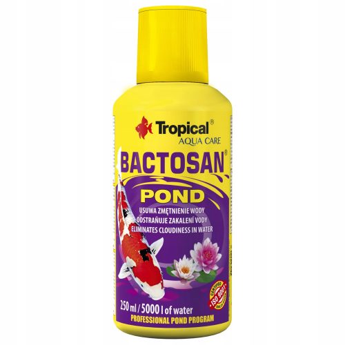  Preparato per la chiarificazione dell'acqua dello stagno Tropical Bactosan 250 ml