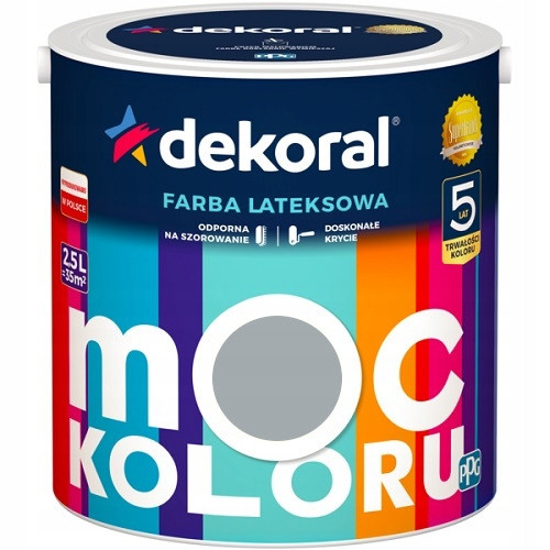  Pittura murale Dekoral al lattice 0 l Grigio Classico opaco