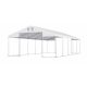 Tenda da giardino, padiglione - Tetto per tenda 6x10 Telo DAS PVC 560 g/m2