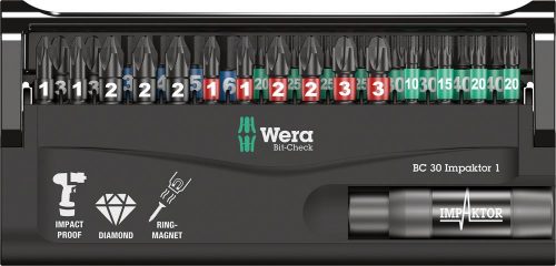  Set di punte Wera Impaktor/30 Bit-Check 057690