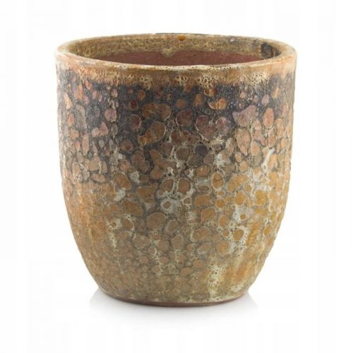 Vaso da giardino - Vaso da fiori Polnix 46 cm x 46 x 46 cm diametro 46 cm ceramica tonalità del marrone e del beige