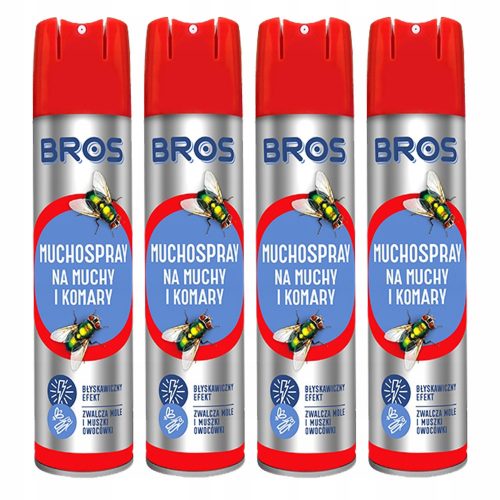  Bros Muchospray per mosche e zanzare 4 x 400 ml