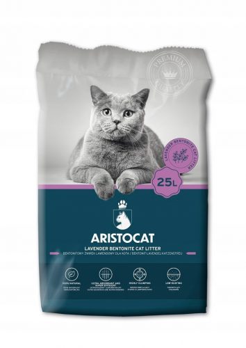  Aristocat lettiera in bentonite lavanda 25 l