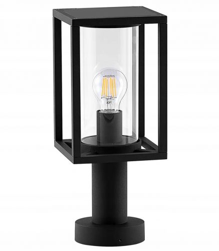  Palo luminoso rettangolare SuperLED E27 35 cm nero