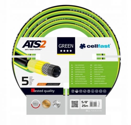  Tubo da giardino 5/8 25 metri 15-110 ATS Verde Cellfast