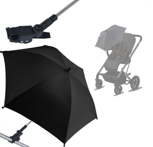  Ombrello per passeggino Titanium, 70 cm, nero