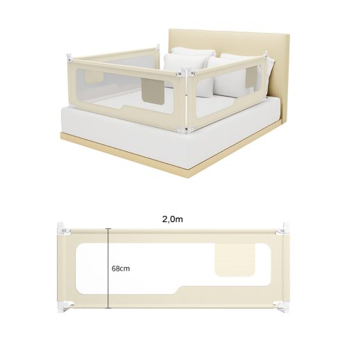  SPONDA DI SICUREZZA PER LETTO, 200 cm