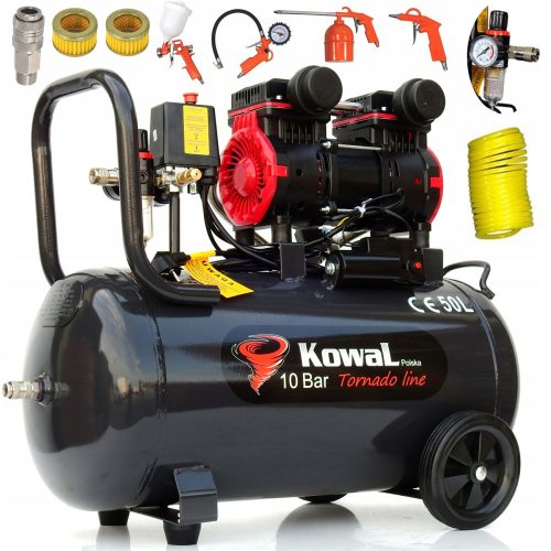 Compressore senza olio Kowal Polska K22+KIT 50 l 10 bar