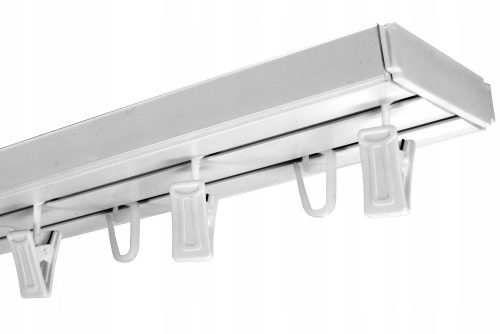 Binario a soffitto doppio in PVC 4,3 m + set 430 cm