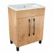 Lavabo con mobile su gambe, mensola soppalcata 60