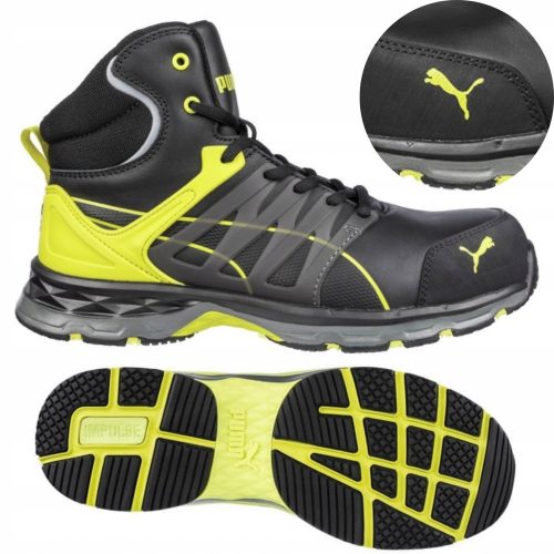 Stivaletti da lavoro Puma VELOCITY 2.0 YELLOW MID, taglia 45