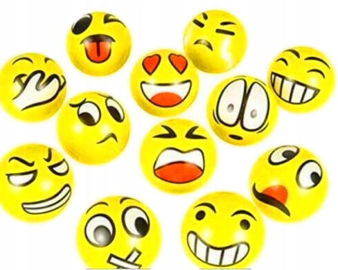  12 pezzi PALLA ANTISTRESS GNIOTEK EMOTION SMILES