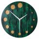 Orologio da parete Naturdeco tonalità del verde, 28 cm