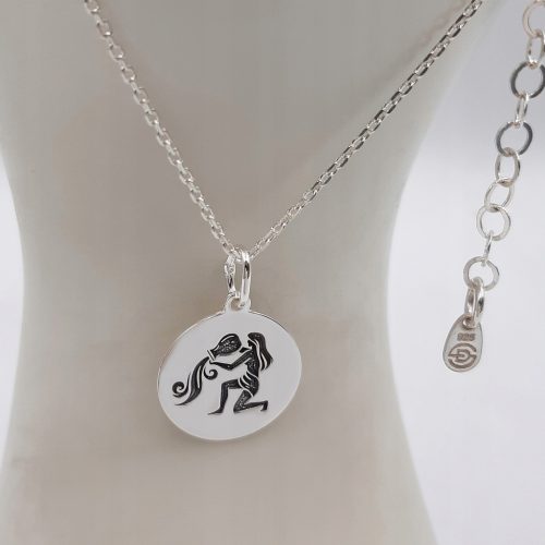  Collana segno zodiacale ACQUARIO, argento 925