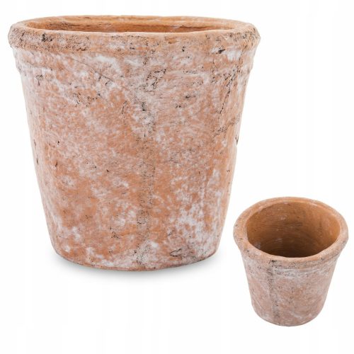  Vaso da fiori Duwen 12 cm x 12 x 11 cm diametro 12 cm in ceramica tonalità dell'arancio