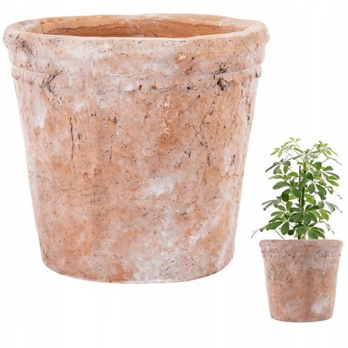 Vaso da giardino - Vaso da fiori Duwen 14 cm x 14 x 13 cm, diametro 14 cm, tonalità dell'arancio