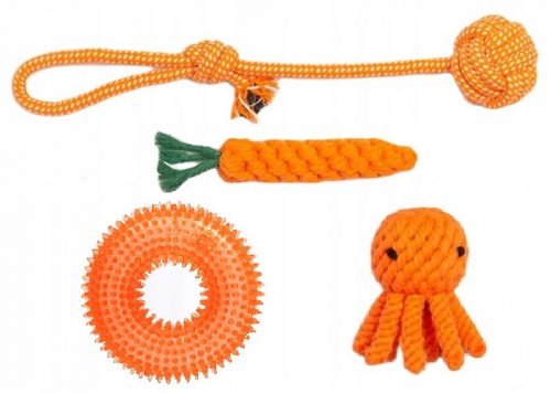  Arancione Set di giocattoli per un cane di piccola taglia, TEETHER