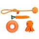  Arancione Set di giocattoli per un cane di piccola taglia, TEETHER