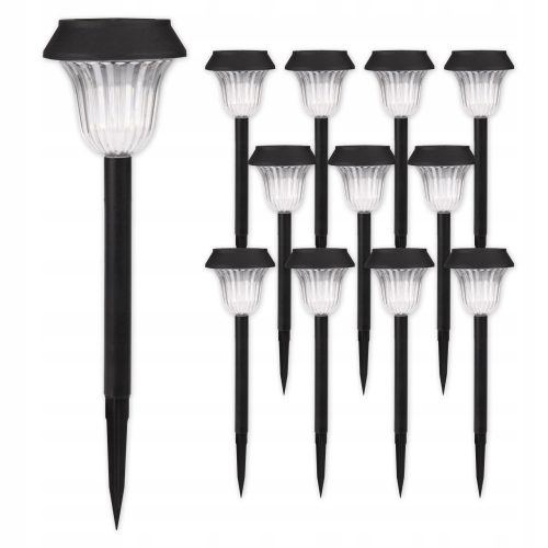  Lampada solare Masterled, nera, 38 cm, 12 pz.