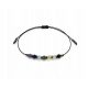  Bracciale Cakra 7 Chakra Tormalina Nera Smeraldo