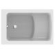 Vasca da bagno rettangolare Ideal Standard Connect Air in acrilico, scarico laterale, 105 x 70 cm