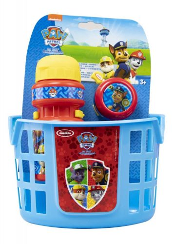  D'arpeje Cestino per bicicletta Paw Patrol con accessori 11x33x22 cm