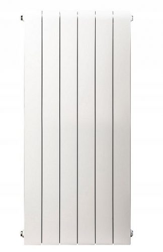  Radiatore Faral 514 W in alluminio bianco 240 x 880 x 95 mm - attacco laterale