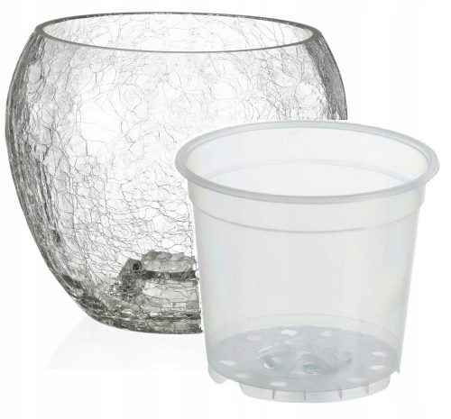 Vaso da giardino - Copertura 18 cm, vetro trasparente