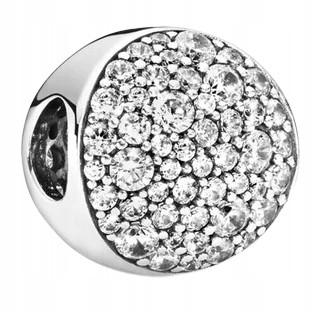  Charms Eleganza brillante con pavé di zirconi 925