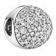  Charms Eleganza brillante con pavé di zirconi 925