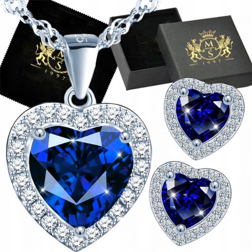  Set regalo a forma di cuore in argento per il compleanno di una donna