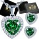  Set regalo in argento con cuore per il compleanno della donna