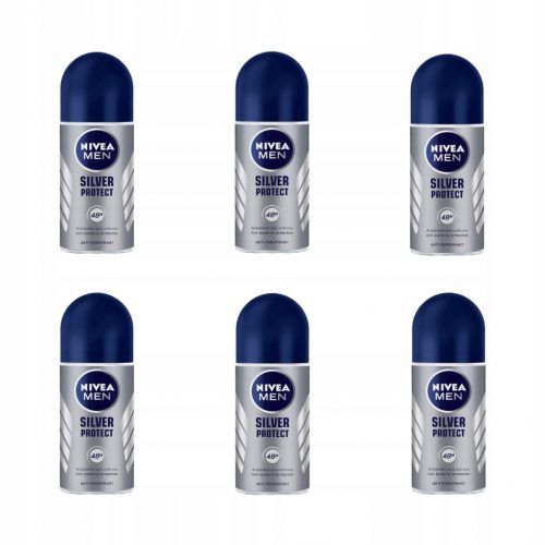  Nivea MEN Silver Protect 6 pz x 50 ml antitraspirante roll-on