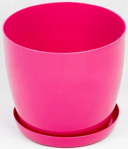  Vaso da fiori BratGO 28 cm x 28 x 25,1 cm diametro 28 cm plastica tonalità del rosa