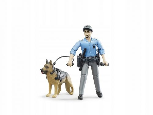  Figurina Bruder poliziotto con un cane 62150