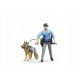  Figurina Bruder poliziotto con un cane 62150