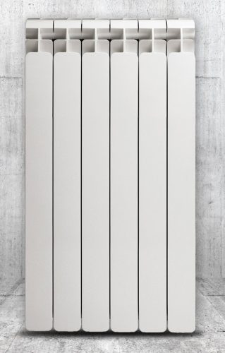  Radiatore Faral Alba in alluminio 1276 W bianco 560 x 880 x 95 mm - attacco laterale