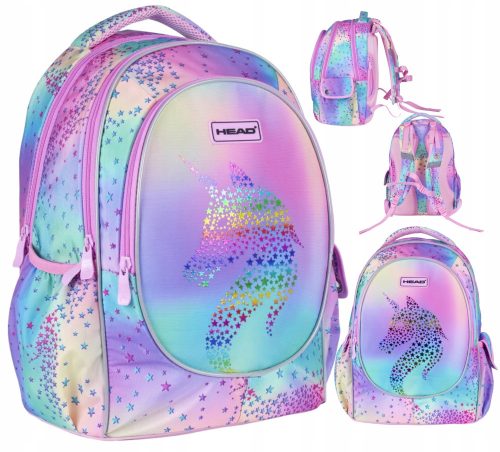  Zaino scuola multiscomparto Head 502021563 Unicorn Ombre 24 l