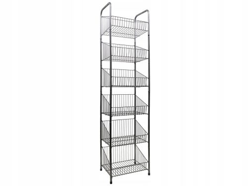 Scaffale da magazzino in metallo 178 x 47 x 36 cm