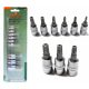  Set chiavi a brugola Jonnesway Torx con bussole da 1/4" e 3/8" S08H23TS9S