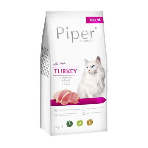  Piper cibo secco per gatti con tacchino 3 kg