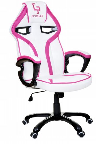  Sedia da gaming Giosedio GPR212, ecopelle bianca