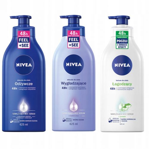  Nivea lozione corpo 625 ml con aloe