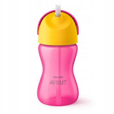  Tazza Philips Avent con cannuccia 300 ml rosa