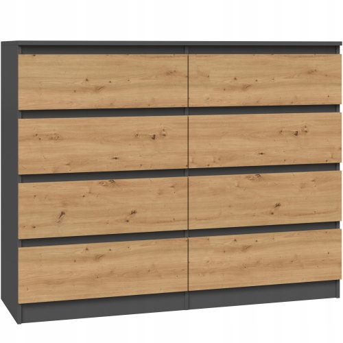  Cassettiera TopEshop MALWA 120 x 40 x 97 cm antracite opaco