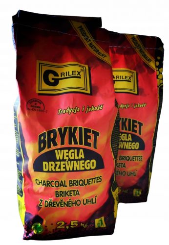 Bricchette, carbone per grigliare - Brykiet Grilex Sp. J. 2,5kg