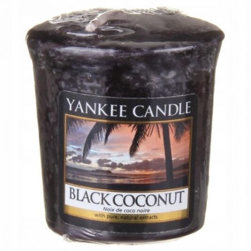  Yankee Candle Candela tradizionale in paraffina Black Coconut 49g